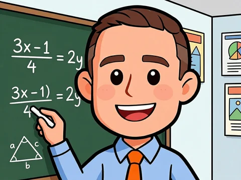 Bobby teaching math
